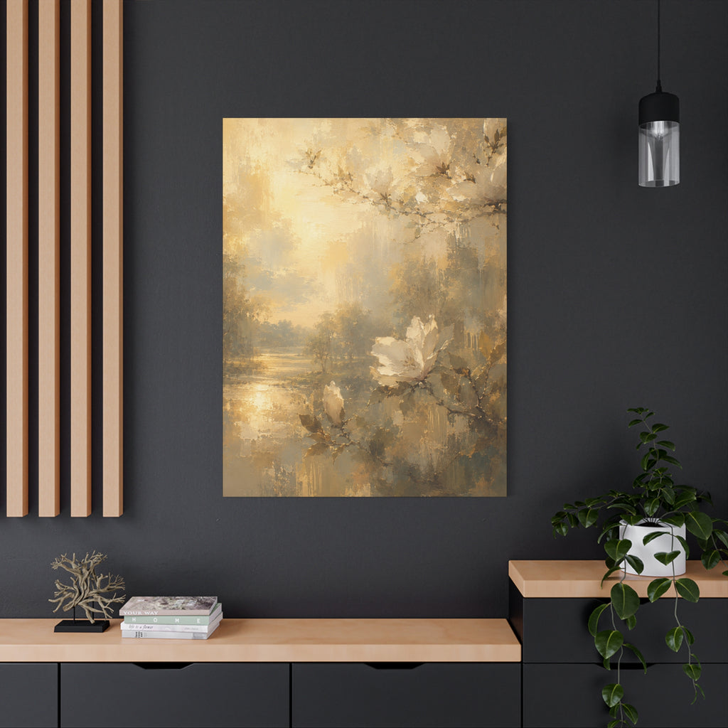 The Magnolia Collection Stretched Canvas - "Where Light Rests" (Whispers of Spring IV of V)