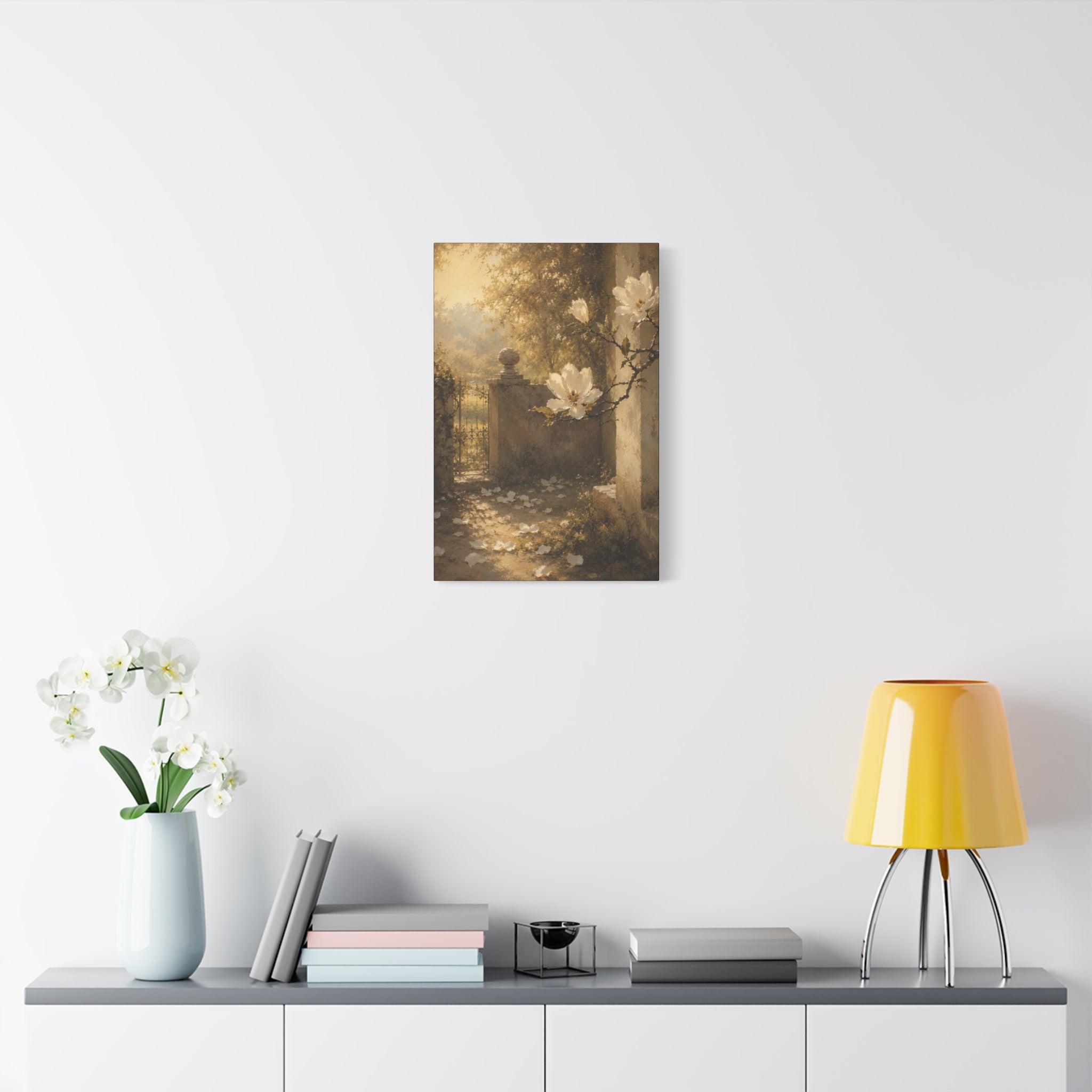 The Magnolia Collection Stretched Canvas - "The Last Petal" (Whispers of Spring V of V)