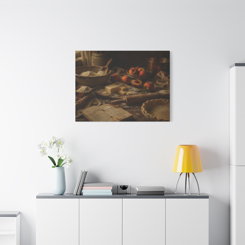 The Heirloom Collection Stretched Canvas - The Baker's Table (Summer Harvest IV of V)