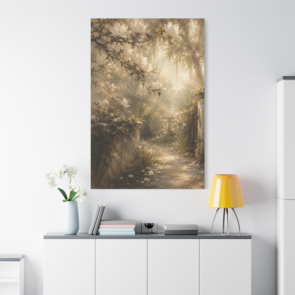 The Magnolia Collection Stretched Canvas - "Garden Revere" (Whispers of Spring III of V)