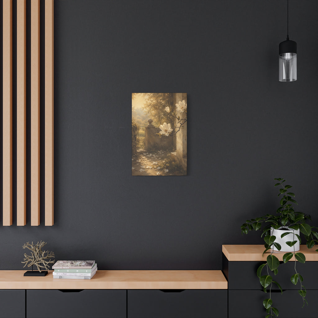 The Magnolia Collection Stretched Canvas - "The Last Petal" (Whispers of Spring V of V)