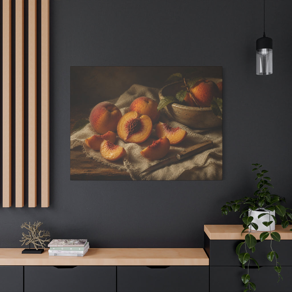 The Heirloom Collection Stretched Canvas - Stone and Sweetness (Summer Harvest III of V)