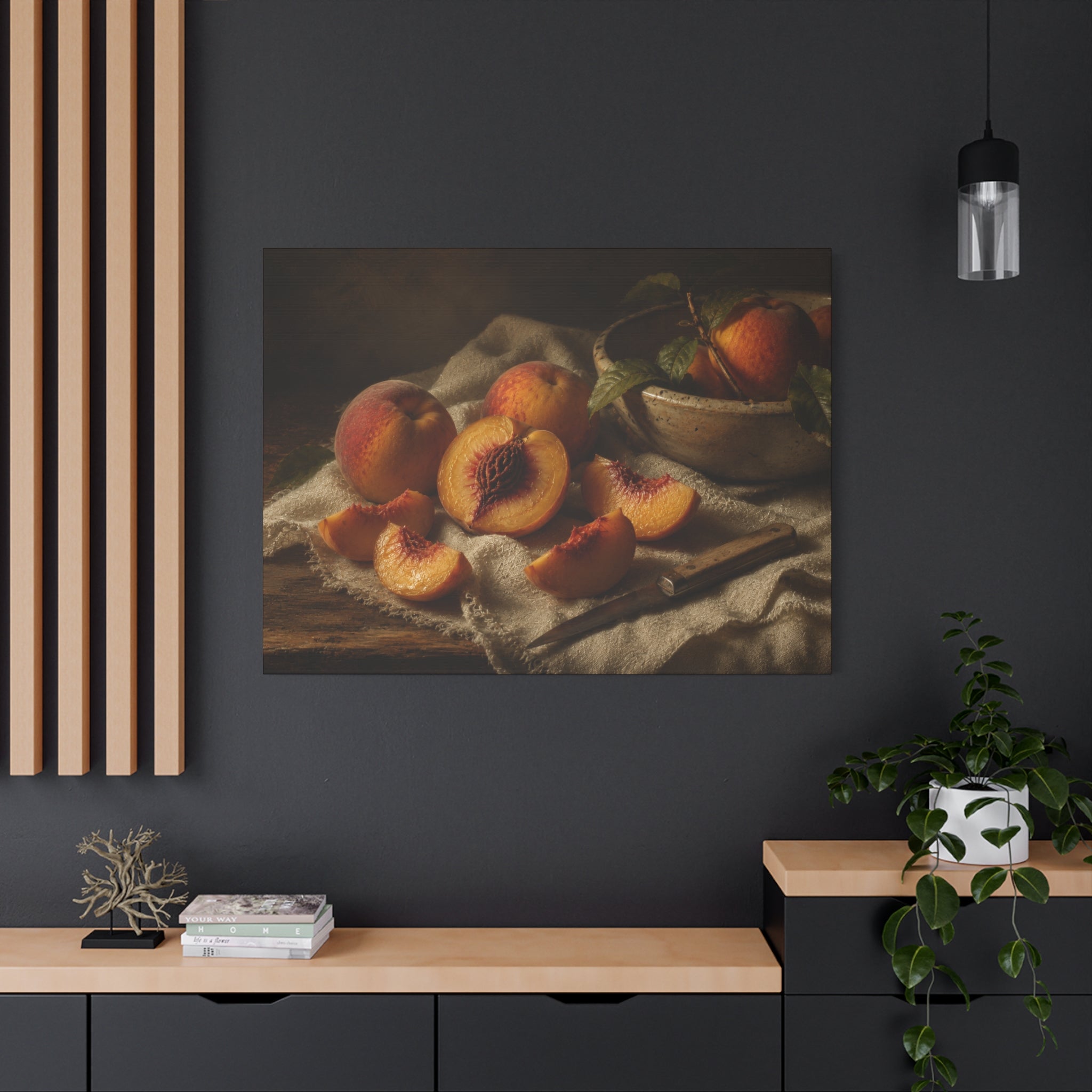 The Heirloom Collection Stretched Canvas - Stone and Sweetness (Summer Harvest III of V)