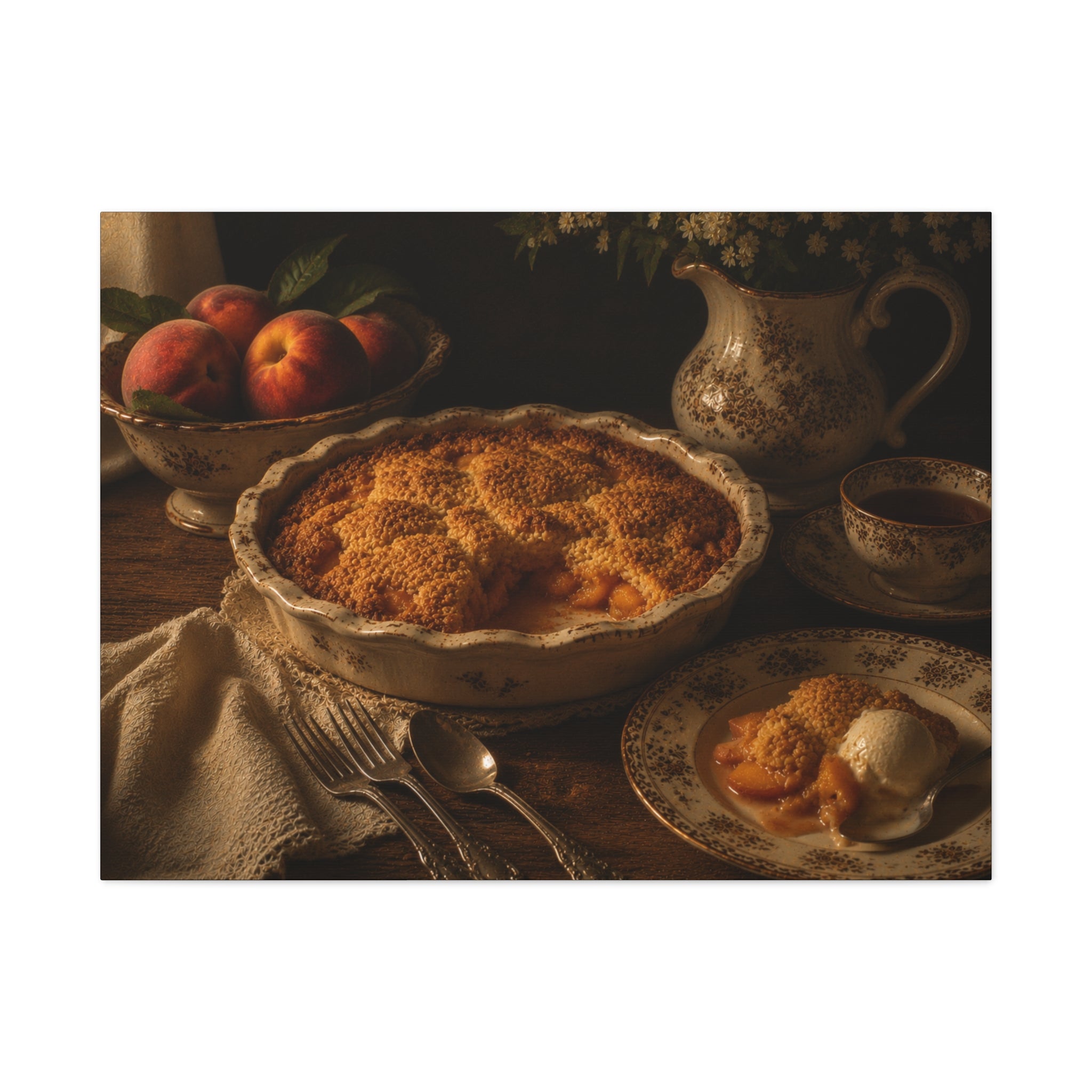 The Heirloom Collection Stretched Canvas - Sunday Dessert (Summer Harvest V of V)