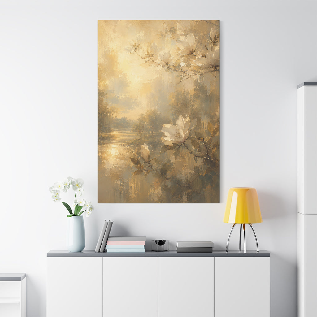 The Magnolia Collection Stretched Canvas - "Where Light Rests" (Whispers of Spring IV of V)