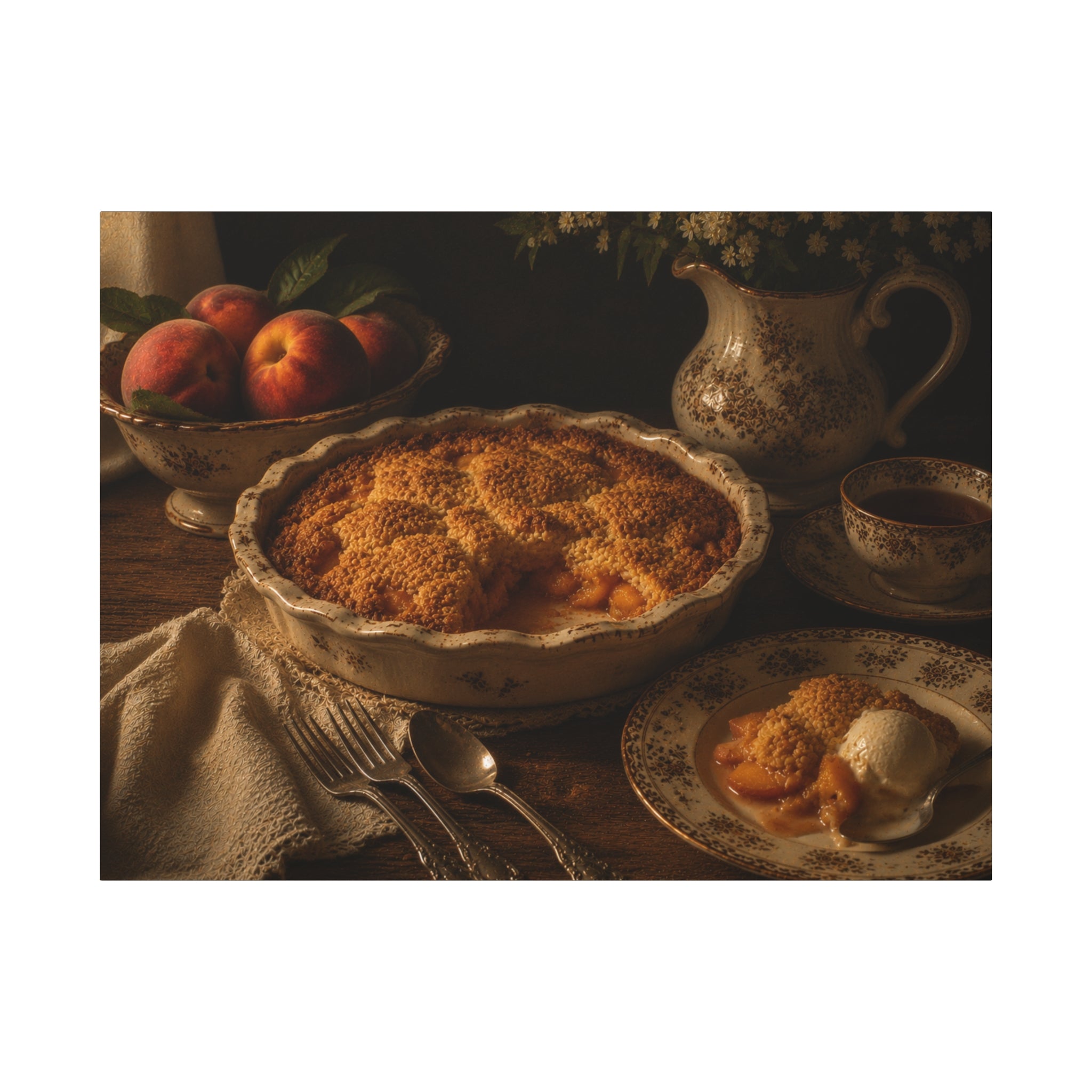 The Heirloom Collection Stretched Canvas - Sunday Dessert (Summer Harvest V of V)