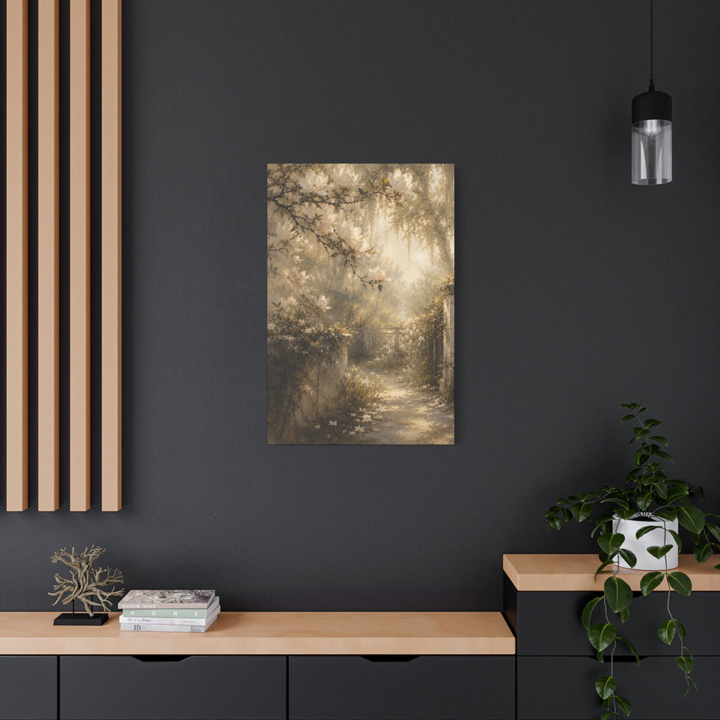 The Magnolia Collection Stretched Canvas - "Garden Revere" (Whispers of Spring III of V)