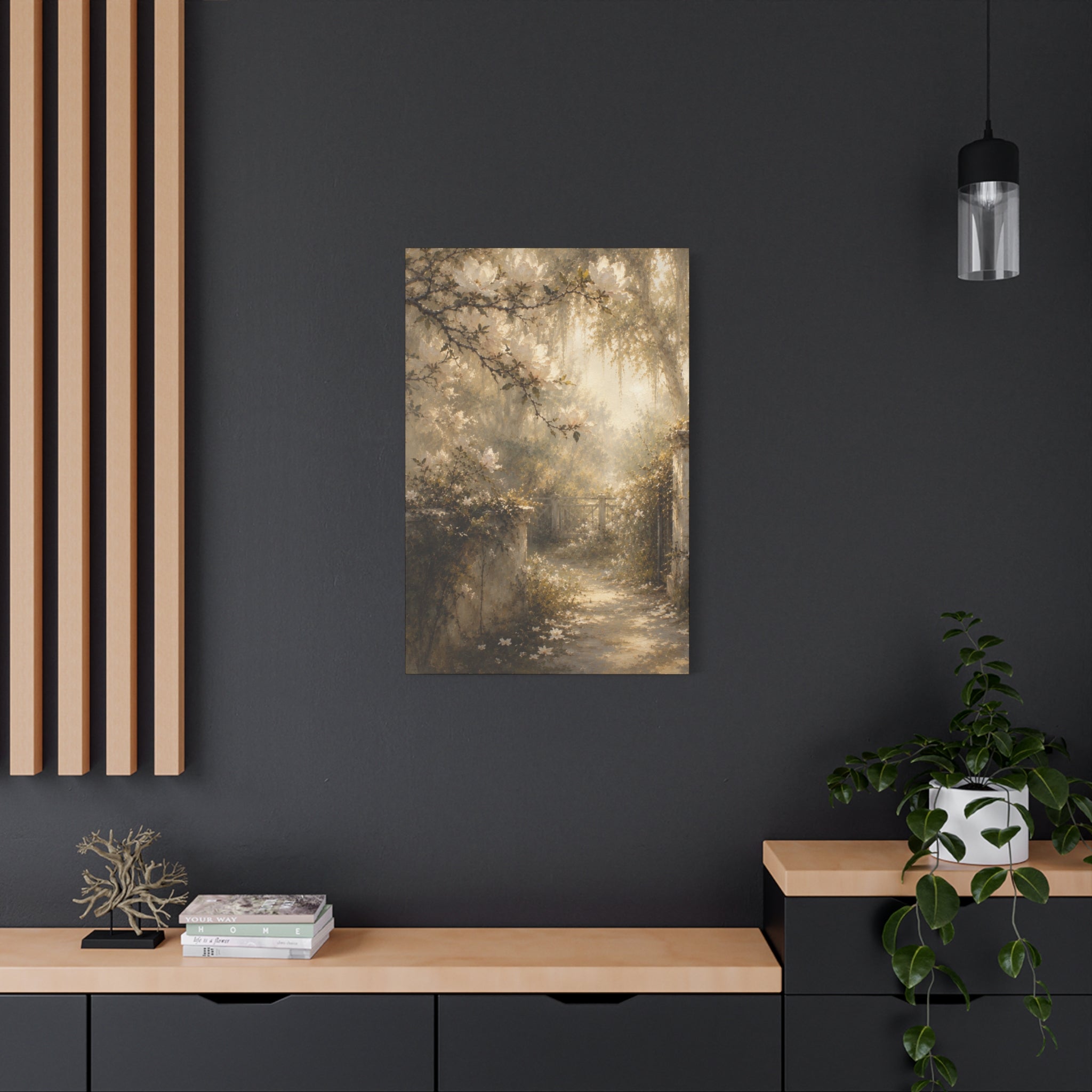 The Magnolia Collection Stretched Canvas - "Garden Revere" (Whispers of Spring III of V)