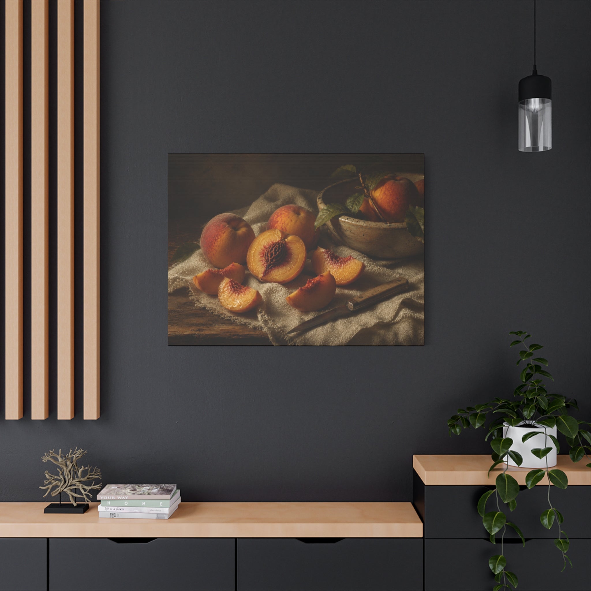 The Heirloom Collection Stretched Canvas - Stone and Sweetness (Summer Harvest III of V)