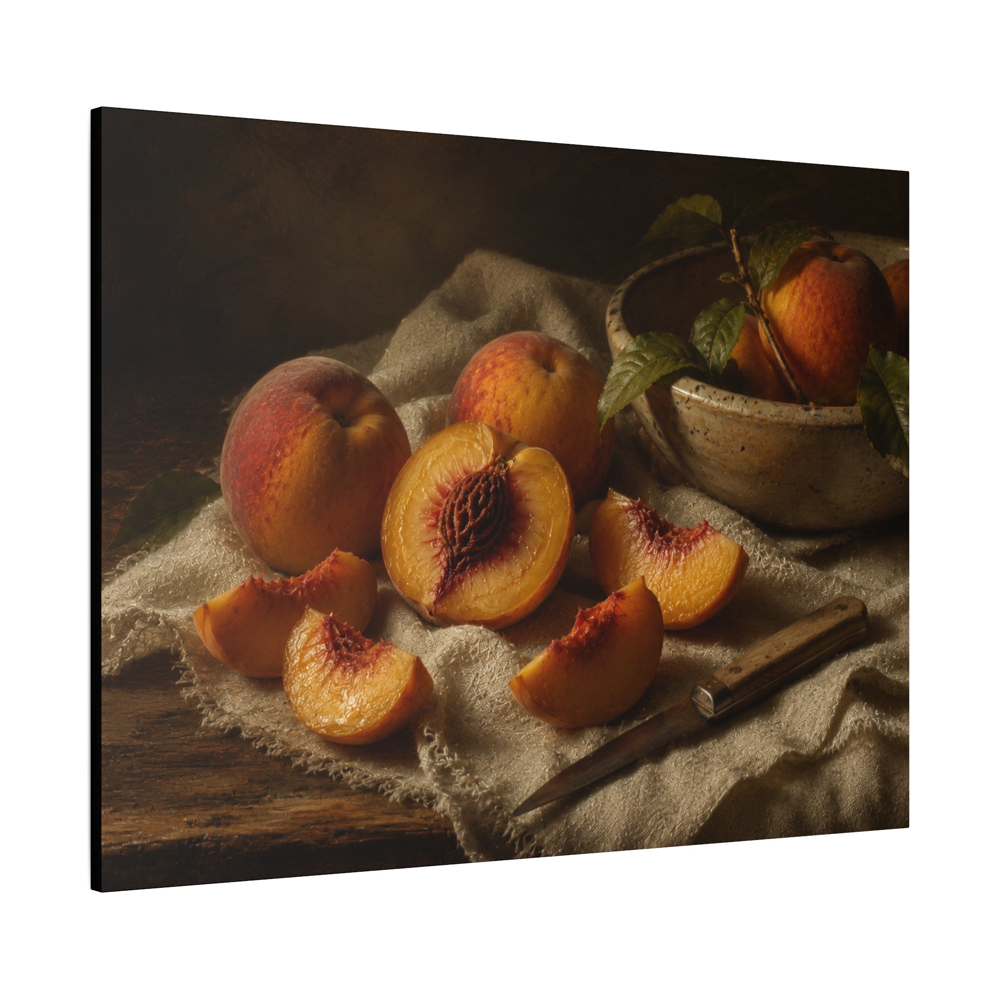 The Heirloom Collection Stretched Canvas - Stone and Sweetness (Summer Harvest III of V)