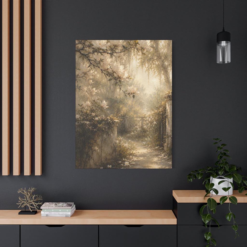 The Magnolia Collection Stretched Canvas - "Garden Revere" (Whispers of Spring III of V)