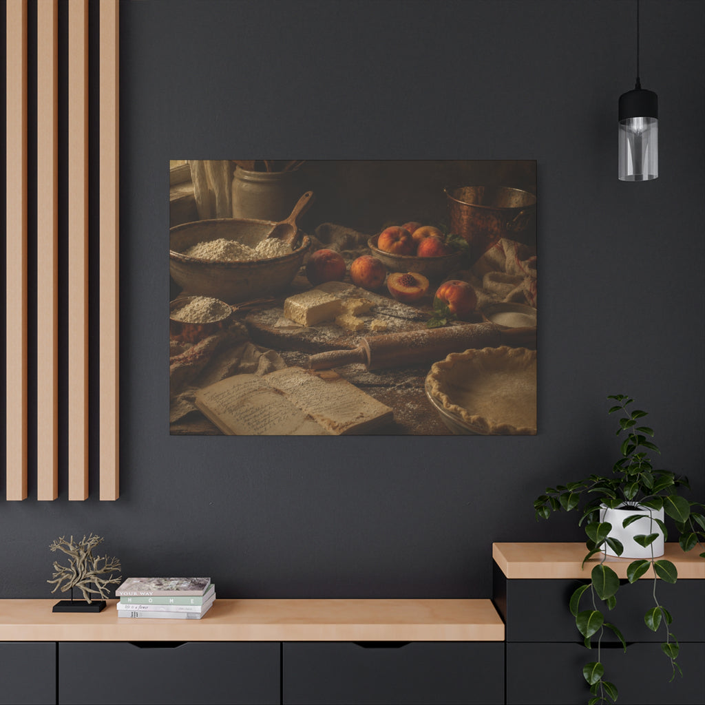 The Heirloom Collection Stretched Canvas - The Baker's Table (Summer Harvest IV of V)