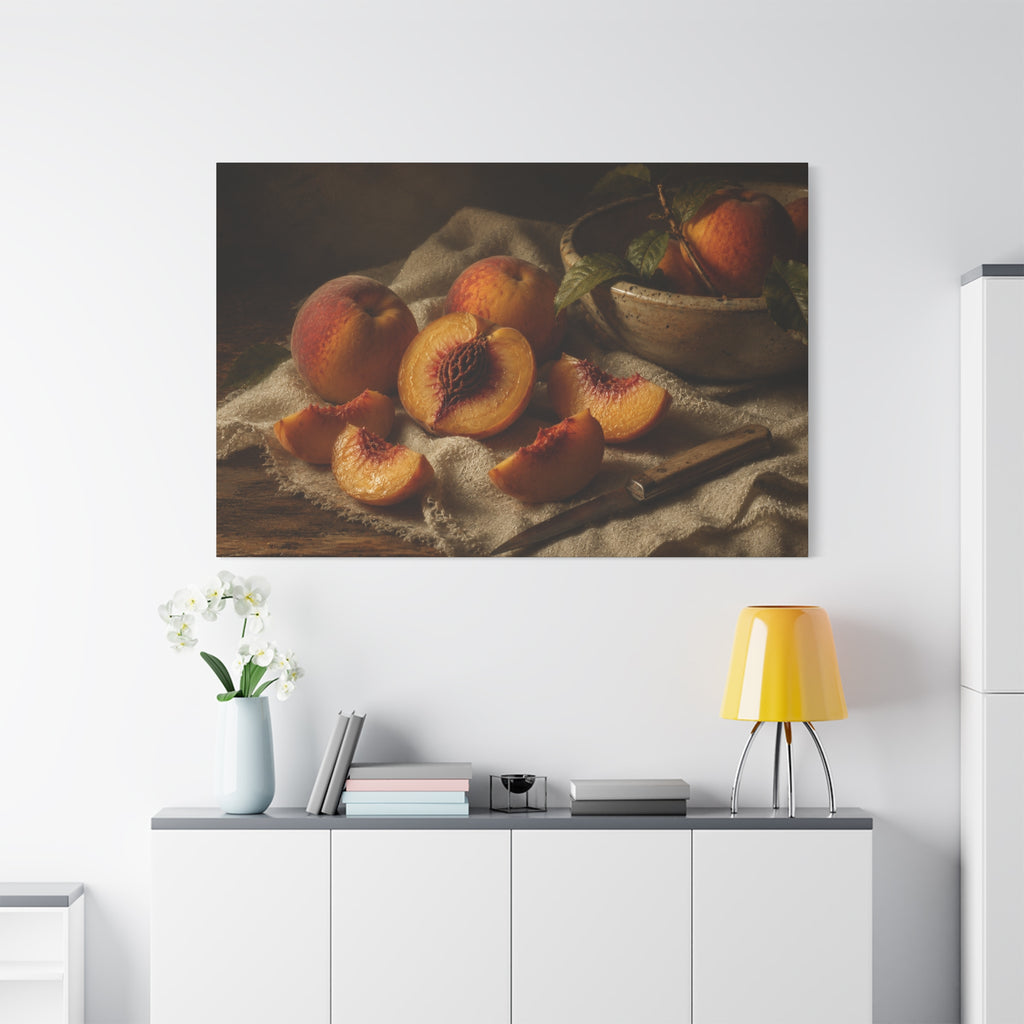 The Heirloom Collection Stretched Canvas - Stone and Sweetness (Summer Harvest III of V)