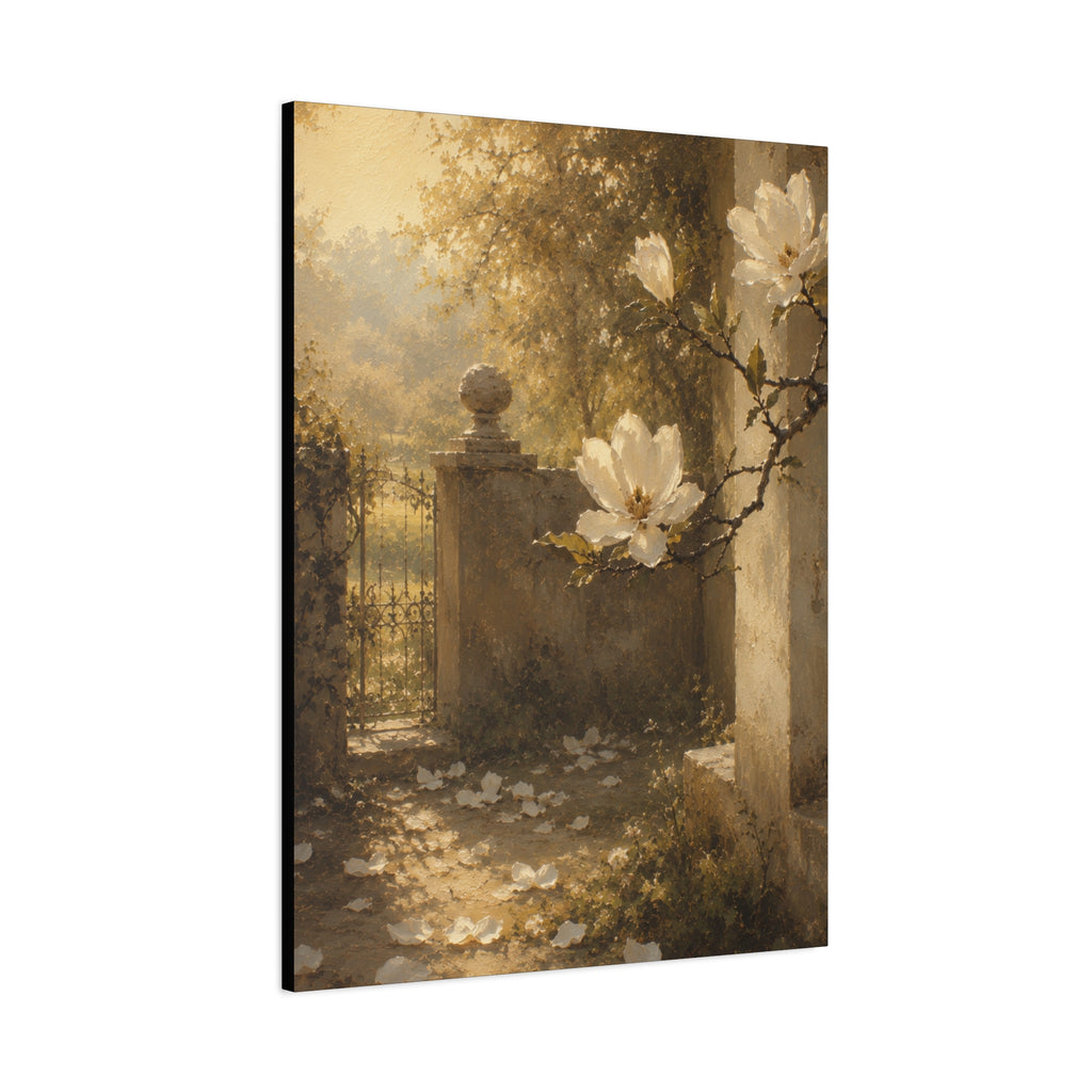 The Magnolia Collection Stretched Canvas - "The Last Petal" (Whispers of Spring V of V)