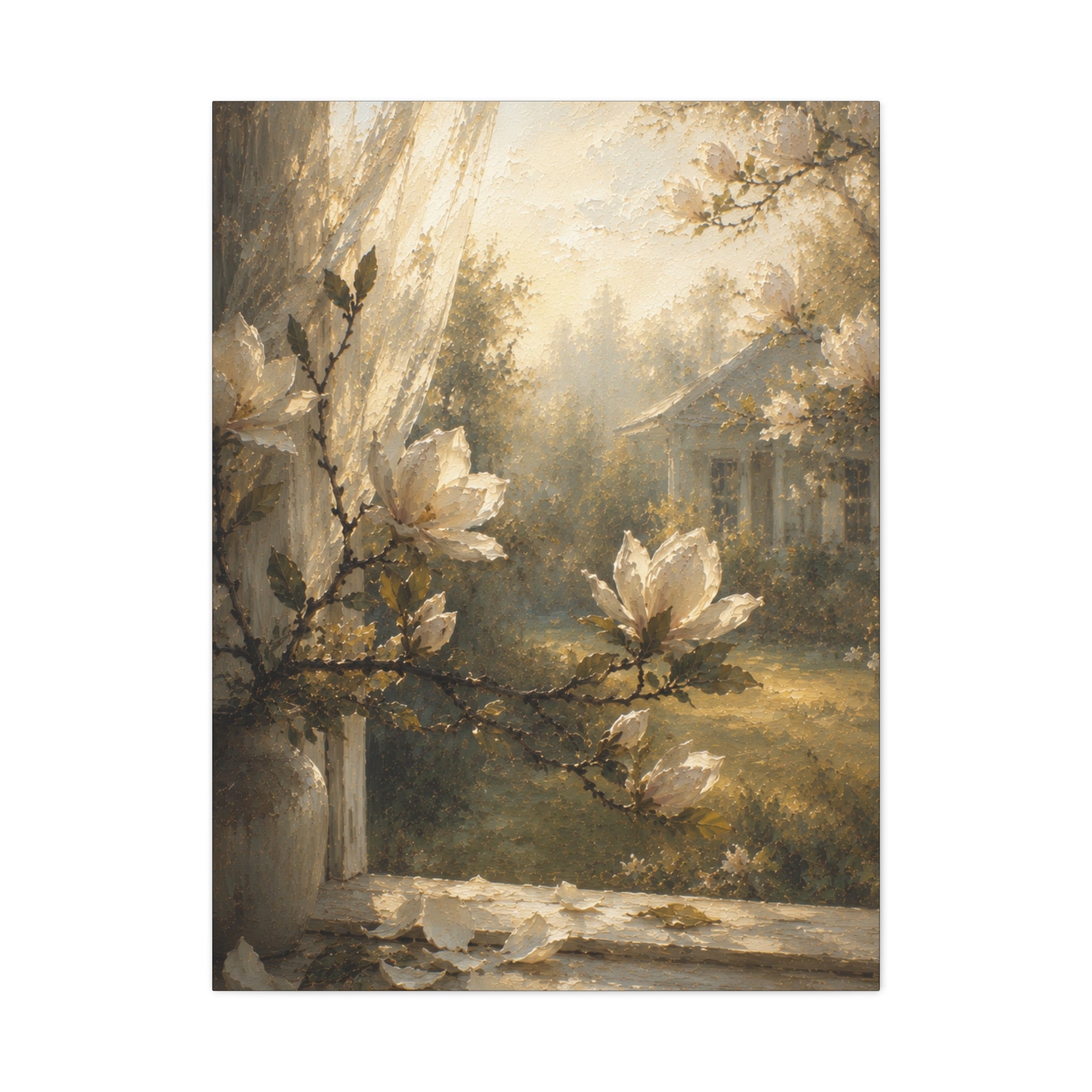 The Magnolia Collection Stretched Canvas - Morning Fragrance (Whispers of Spring II of V)