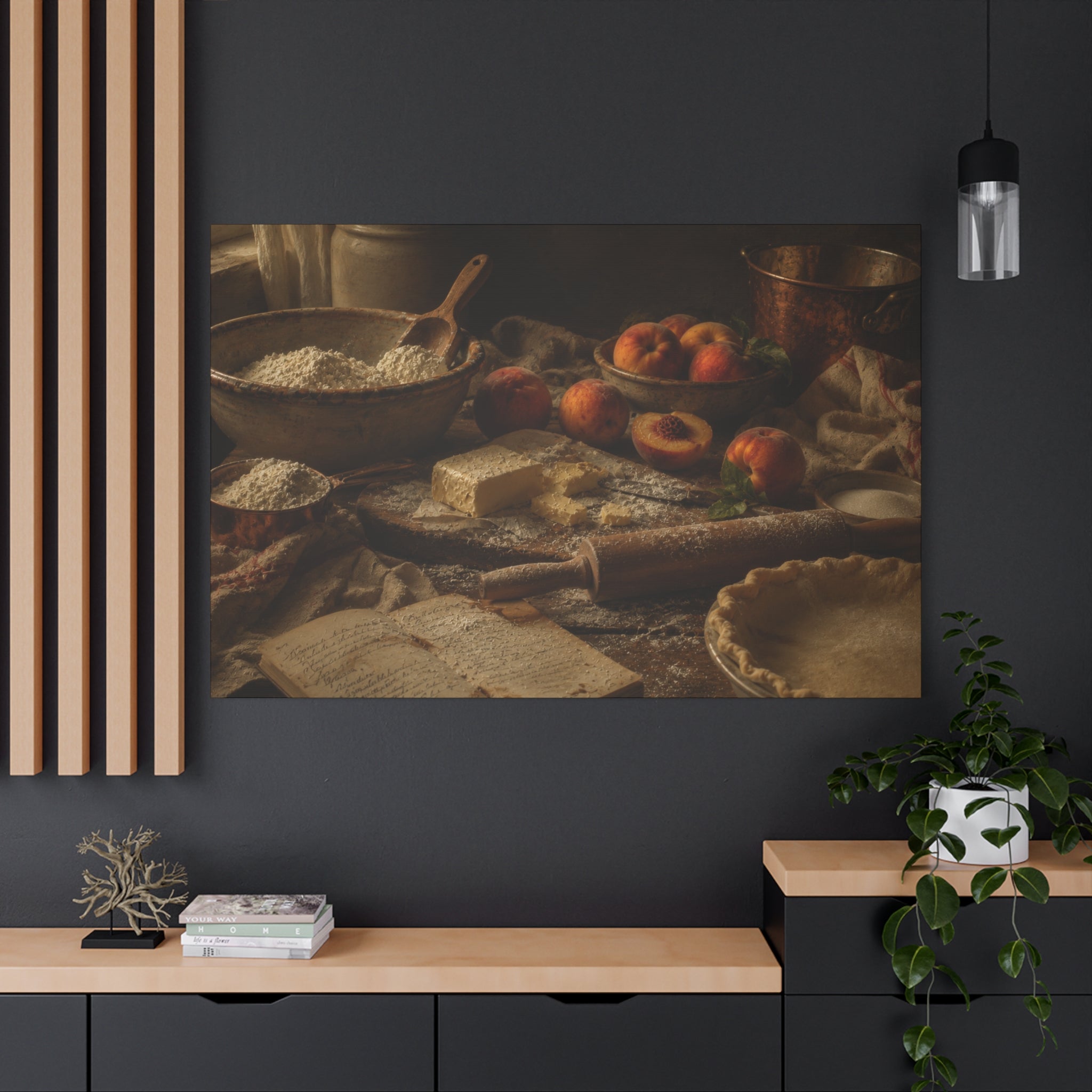 The Heirloom Collection Stretched Canvas - The Baker's Table (Summer Harvest IV of V)