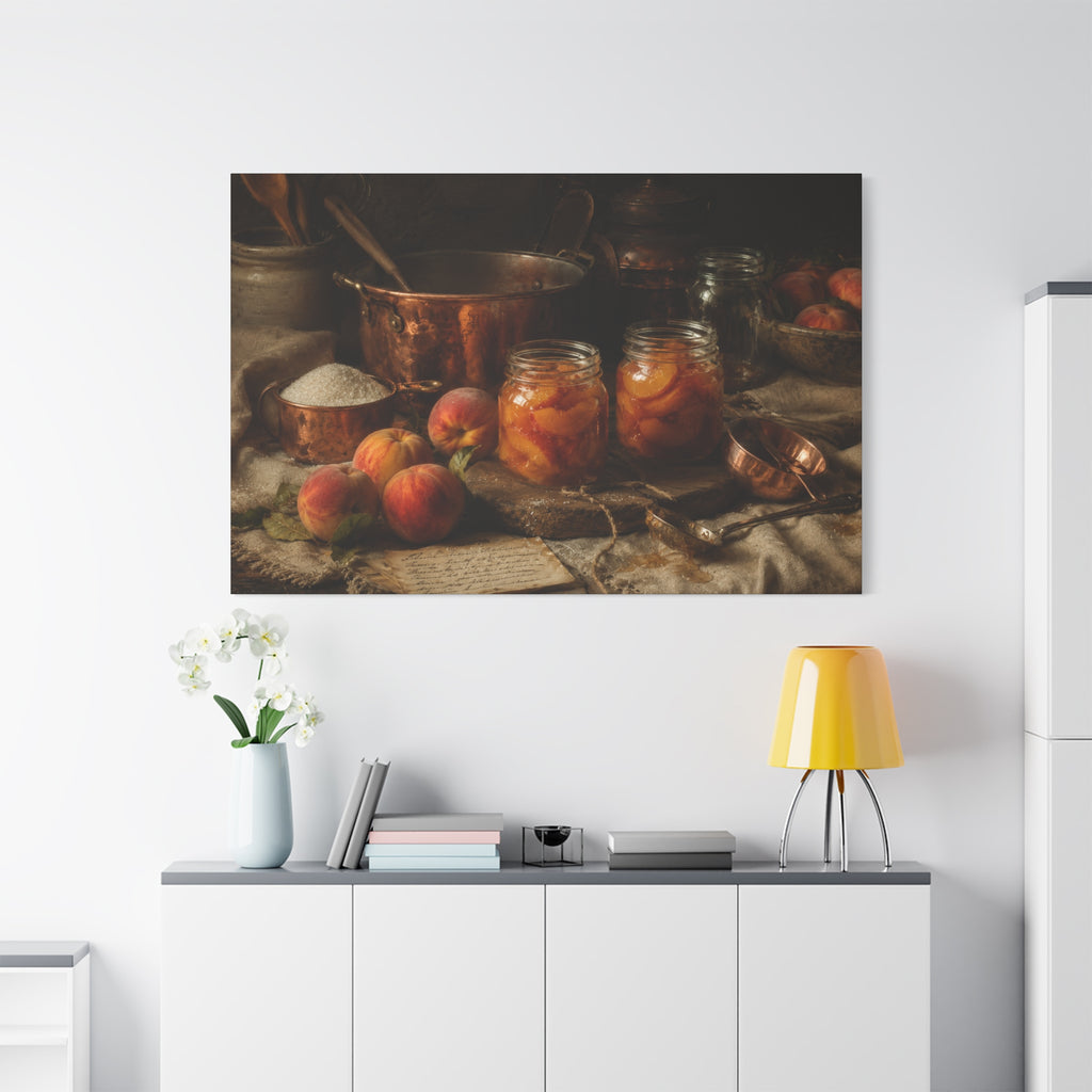 The Heirloom Collection Stretched Canvas - Morning Preserves (Summer Harvest II of V)