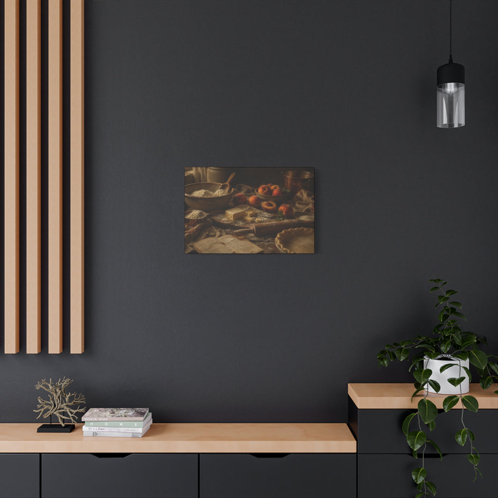The Heirloom Collection Stretched Canvas - The Baker's Table (Summer Harvest IV of V)