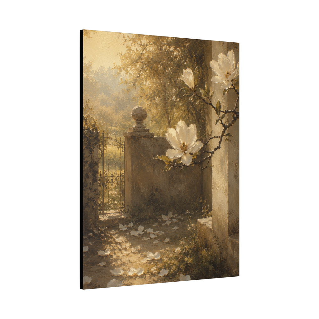 The Magnolia Collection Stretched Canvas - "The Last Petal" (Whispers of Spring V of V)