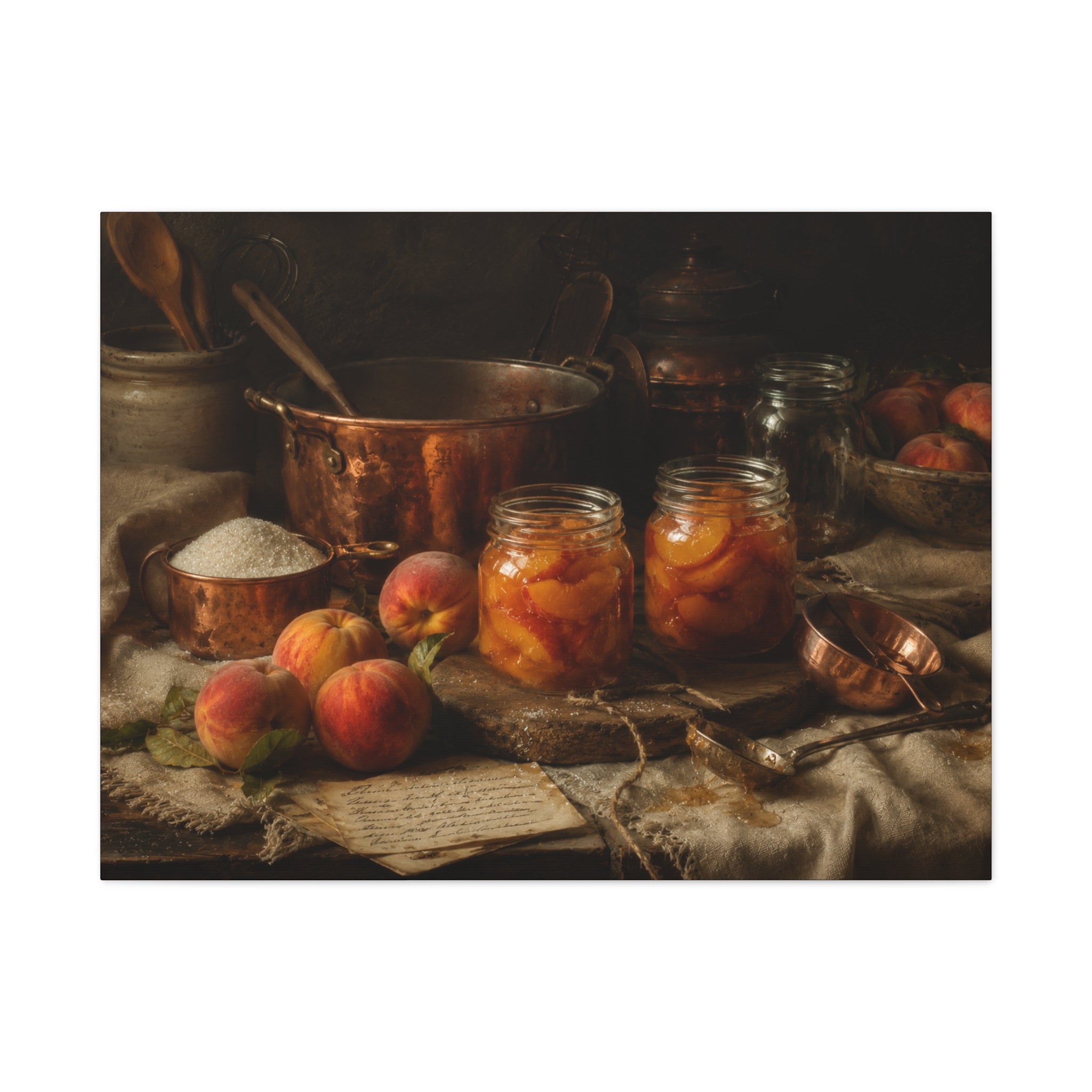 The Heirloom Collection Stretched Canvas - Morning Preserves (Summer Harvest II of V)