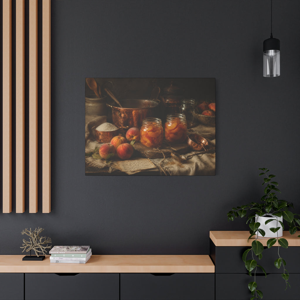 The Heirloom Collection Stretched Canvas - Morning Preserves (Summer Harvest II of V)