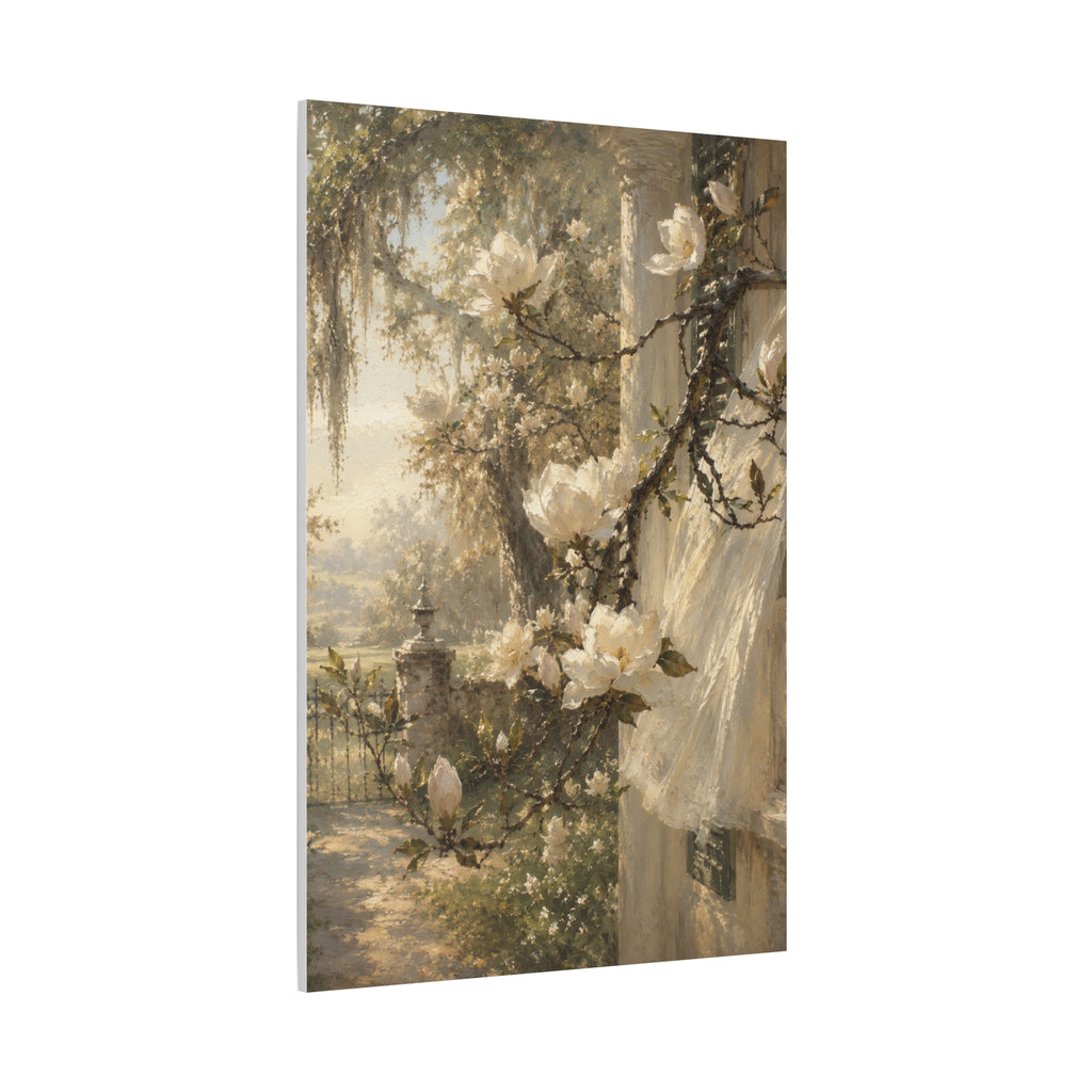 The Magnolia Collection Stretched Canvas — "The First Bloom" (Whispers of Spring I of V)