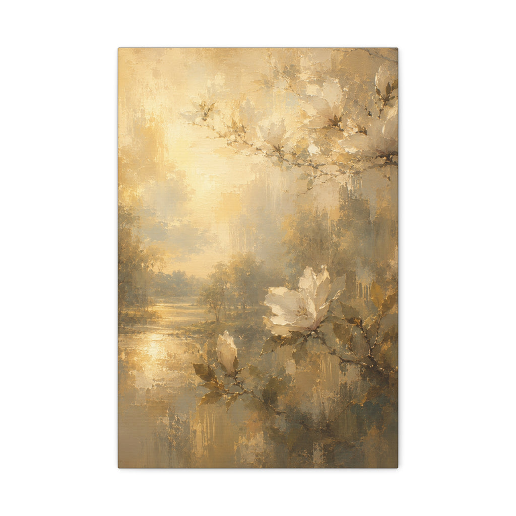 The Magnolia Collection Stretched Canvas - "Where Light Rests" (Whispers of Spring IV of V)