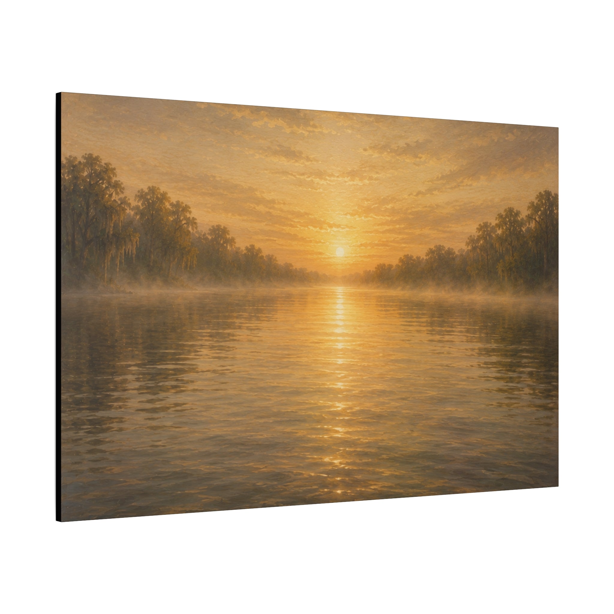 The River Collection Matte Stretched Canvas - "Open Current" (Morning Waters V of V)
