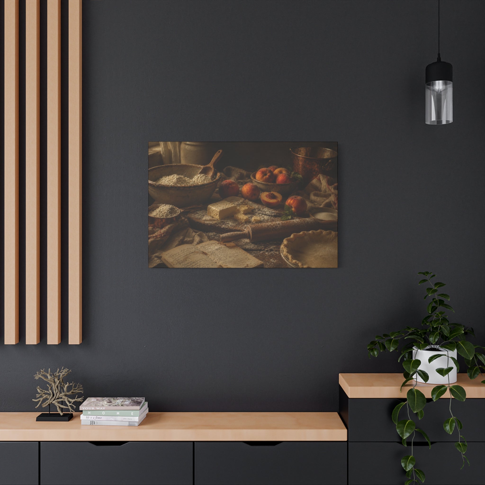 The Heirloom Collection Stretched Canvas - The Baker's Table (Summer Harvest IV of V)