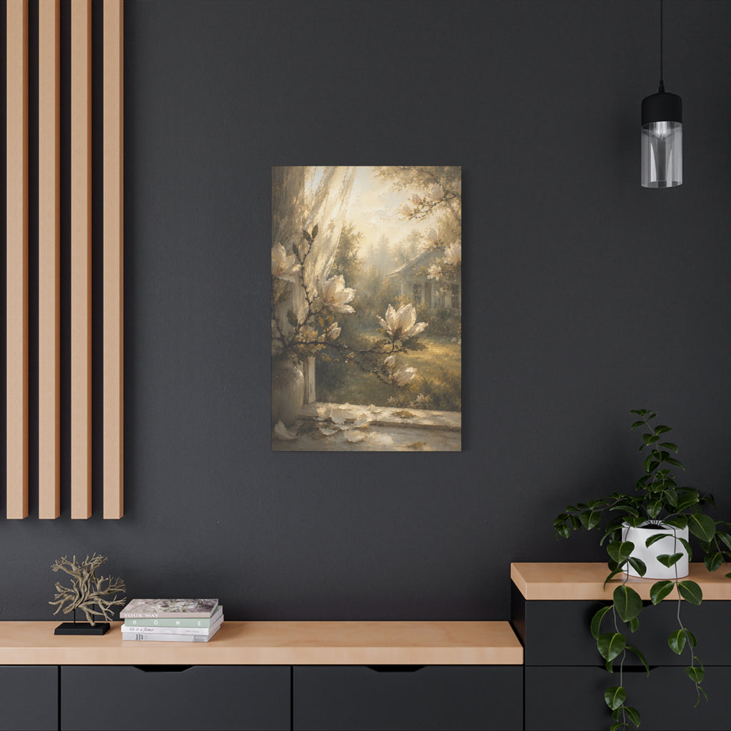 The Magnolia Collection Stretched Canvas - Morning Fragrance (Whispers of Spring II of V)