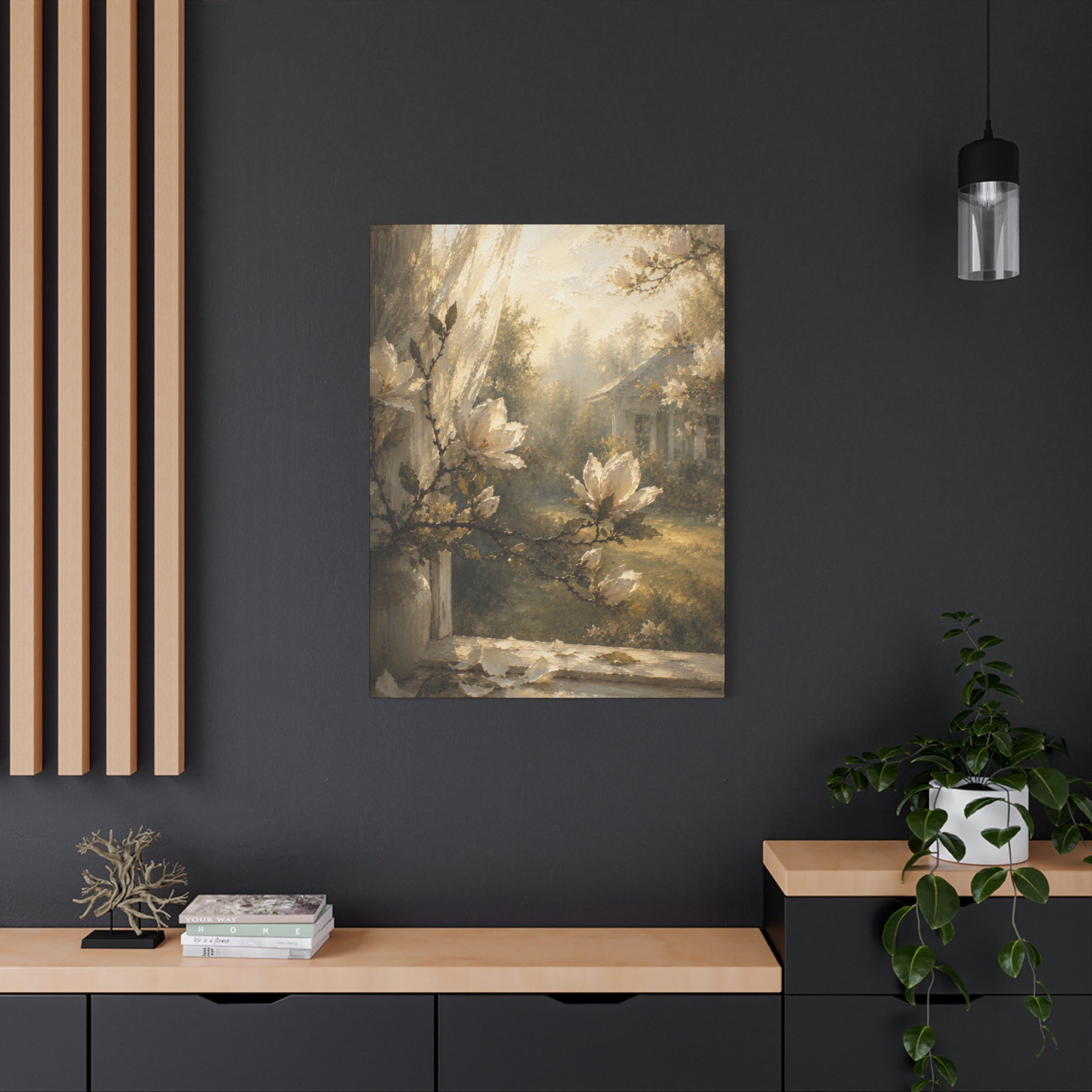 The Magnolia Collection Stretched Canvas - Morning Fragrance (Whispers of Spring II of V)