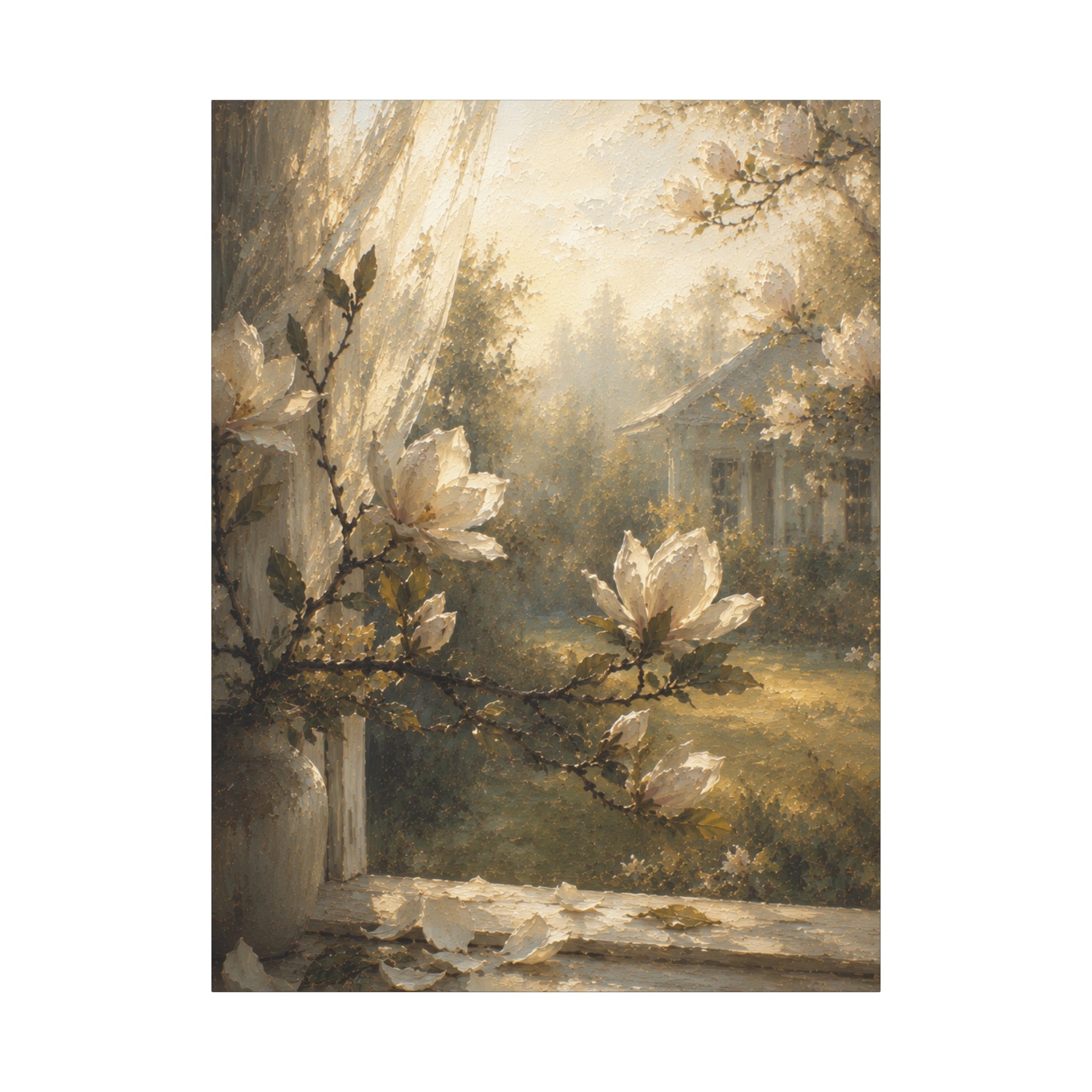 The Magnolia Collection Stretched Canvas - Morning Fragrance (Whispers of Spring II of V)