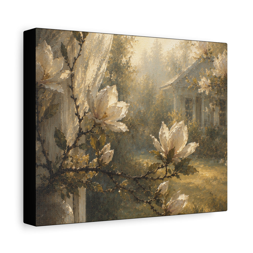 The Magnolia Collection Stretched Canvas - Morning Fragrance (Whispers of Spring II of V)