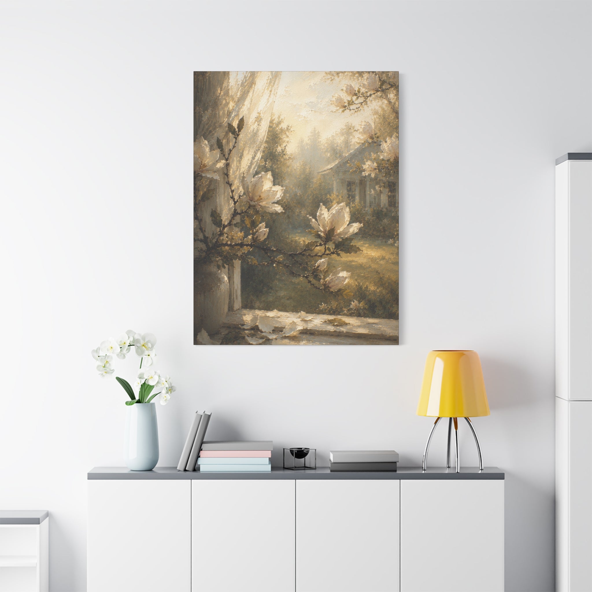The Magnolia Collection Stretched Canvas - Morning Fragrance (Whispers of Spring II of V)