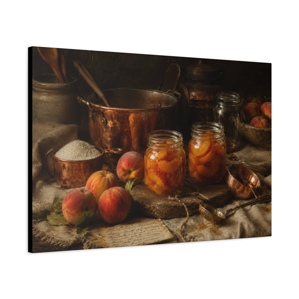 The Heirloom Collection Stretched Canvas - Morning Preserves (Summer Harvest II of V)