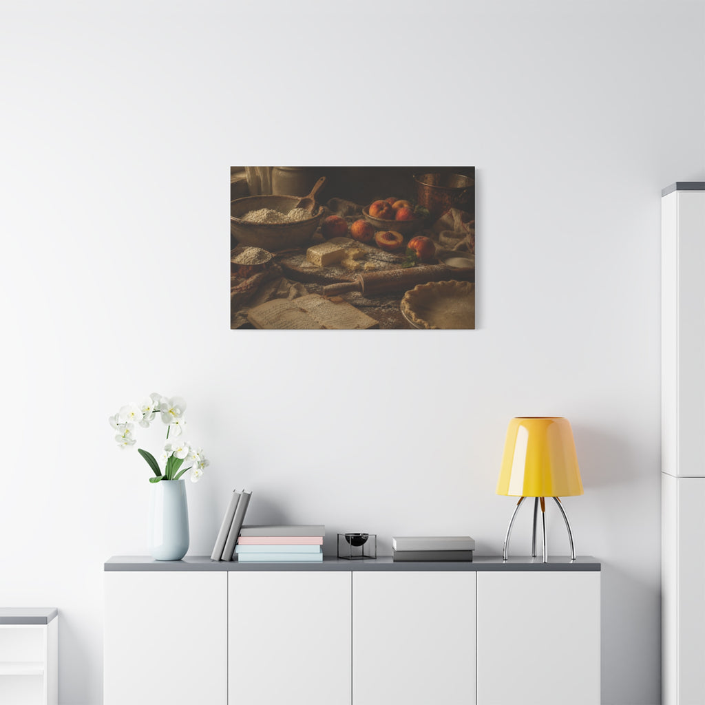 The Heirloom Collection Stretched Canvas - The Baker's Table (Summer Harvest IV of V)