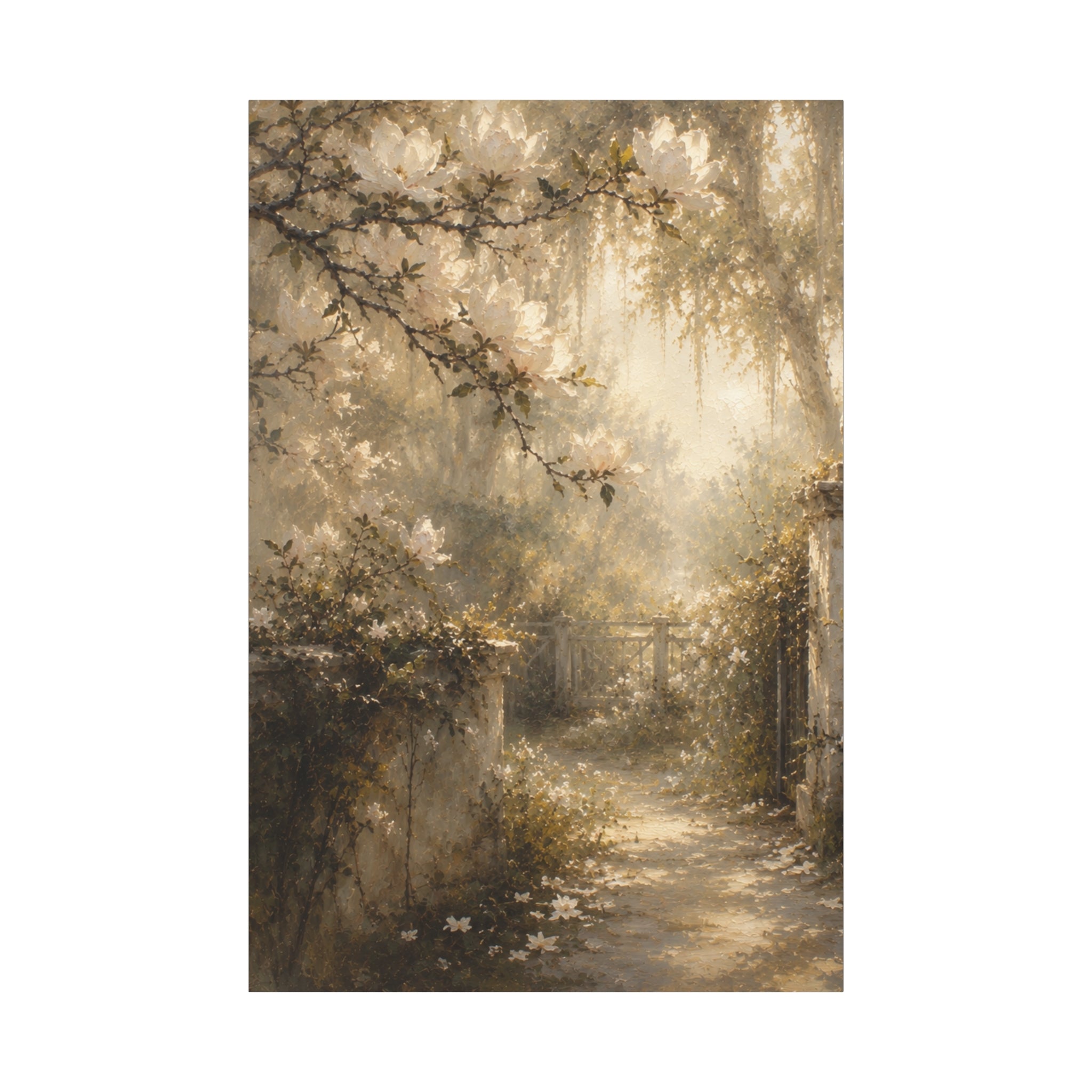 The Magnolia Collection Stretched Canvas - "Garden Revere" (Whispers of Spring III of V)