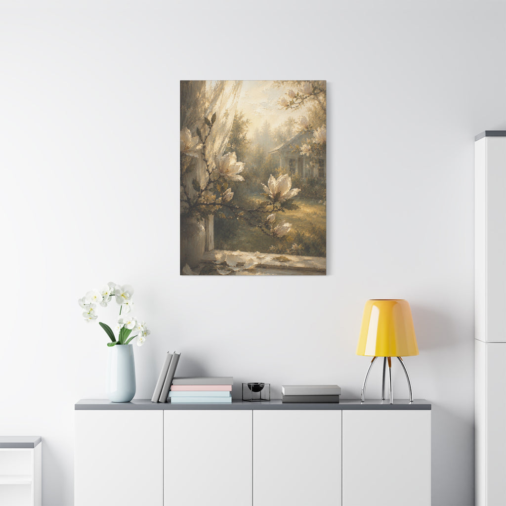 The Magnolia Collection Stretched Canvas - Morning Fragrance (Whispers of Spring II of V)