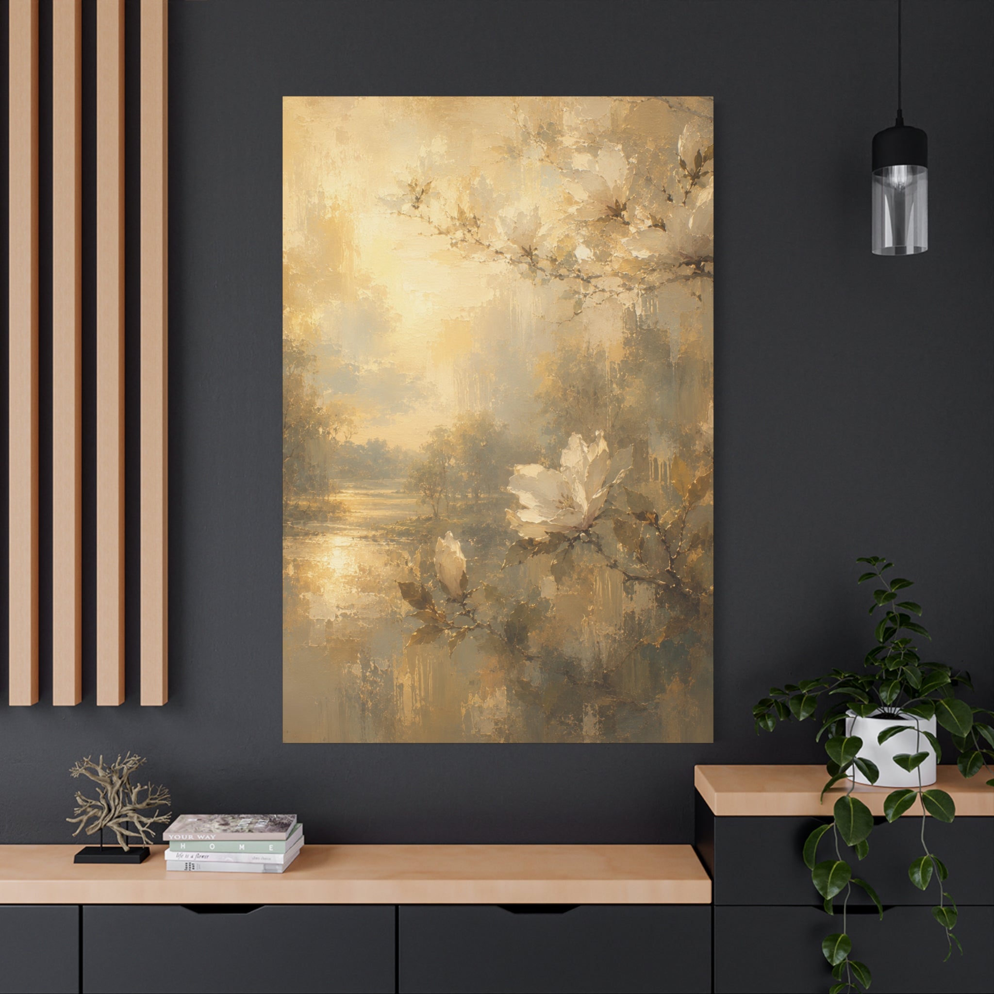 The Magnolia Collection Stretched Canvas - "Where Light Rests" (Whispers of Spring IV of V)