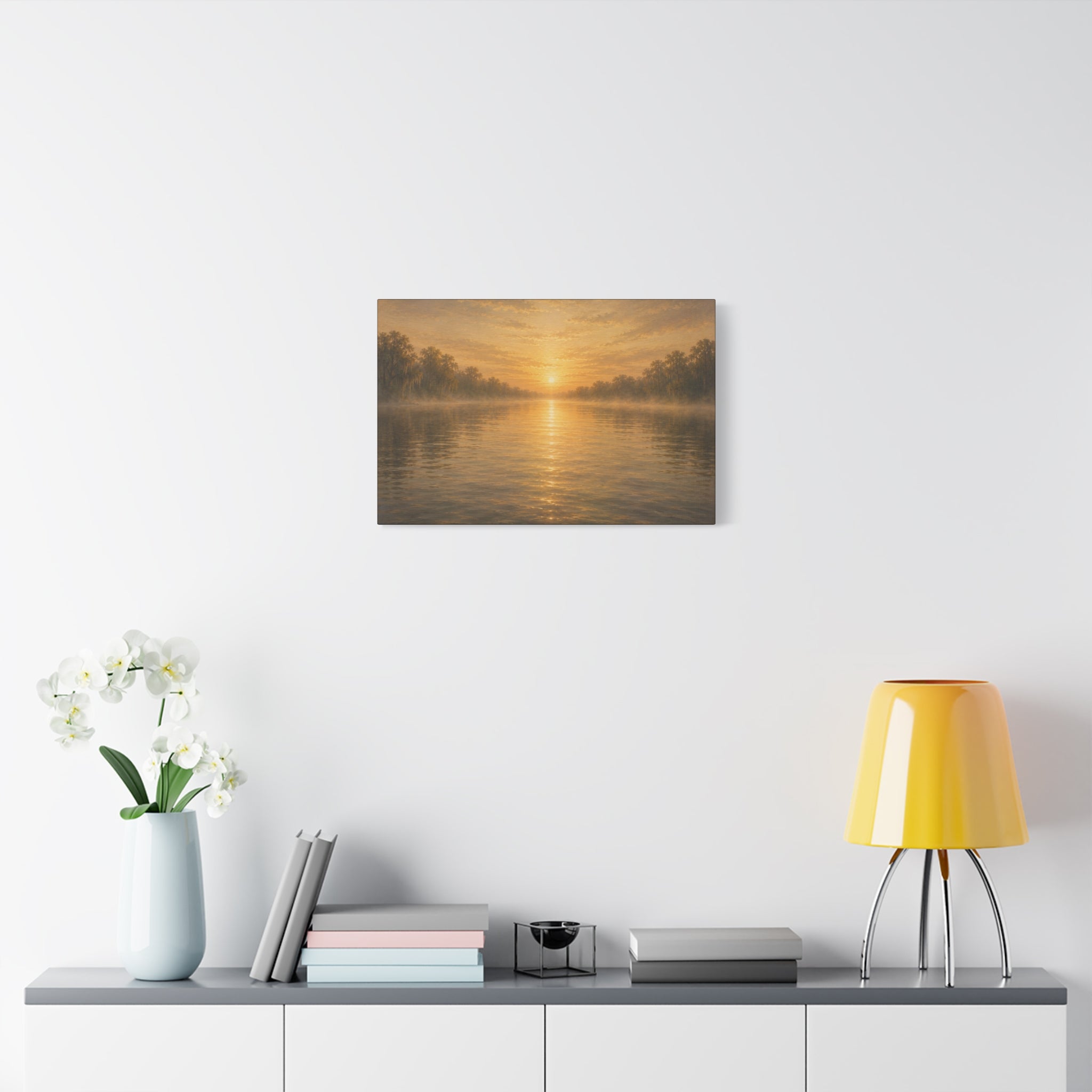 The River Collection Matte Stretched Canvas - "Open Current" (Morning Waters V of V)
