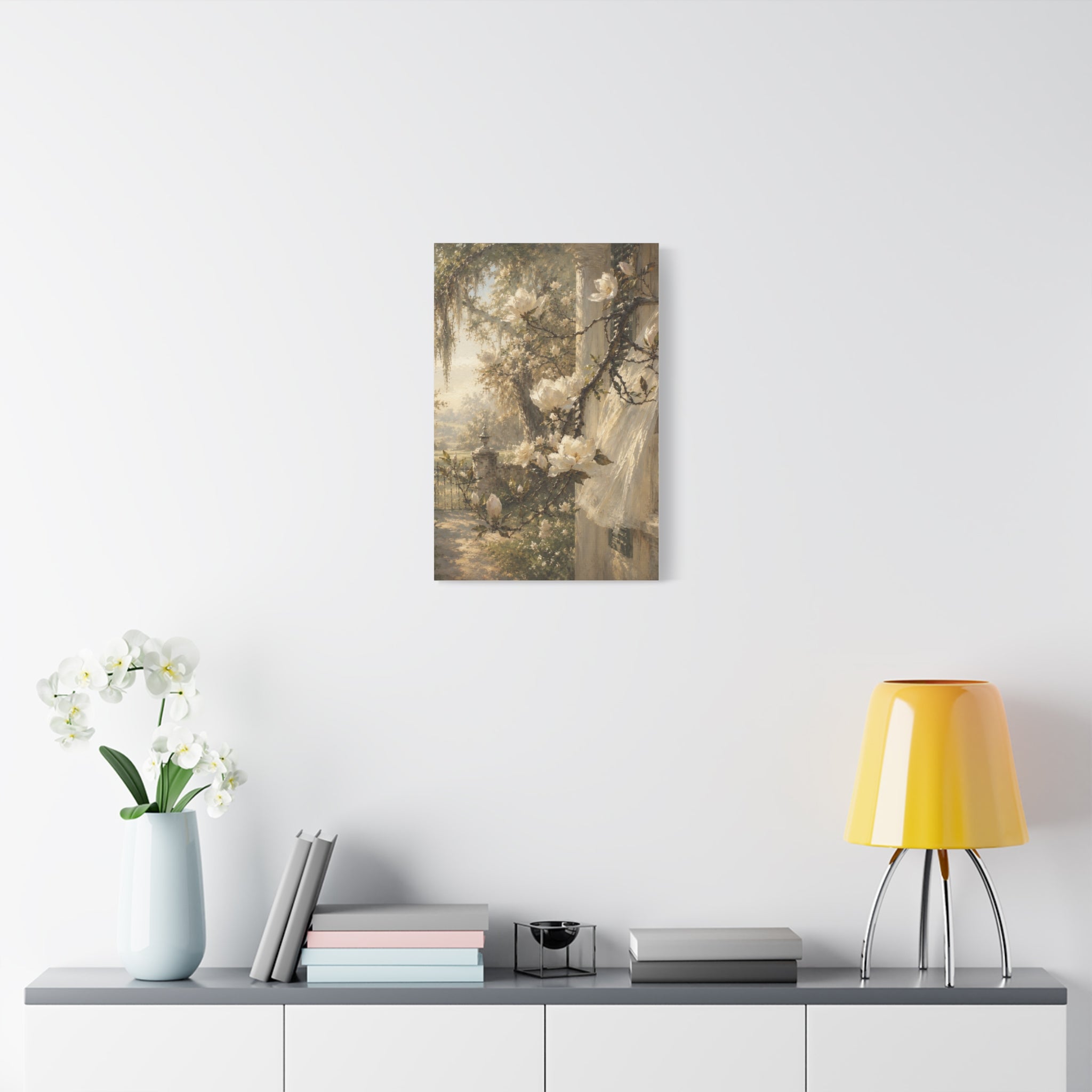 The Magnolia Collection Stretched Canvas — "The First Bloom" (Whispers of Spring I of V)