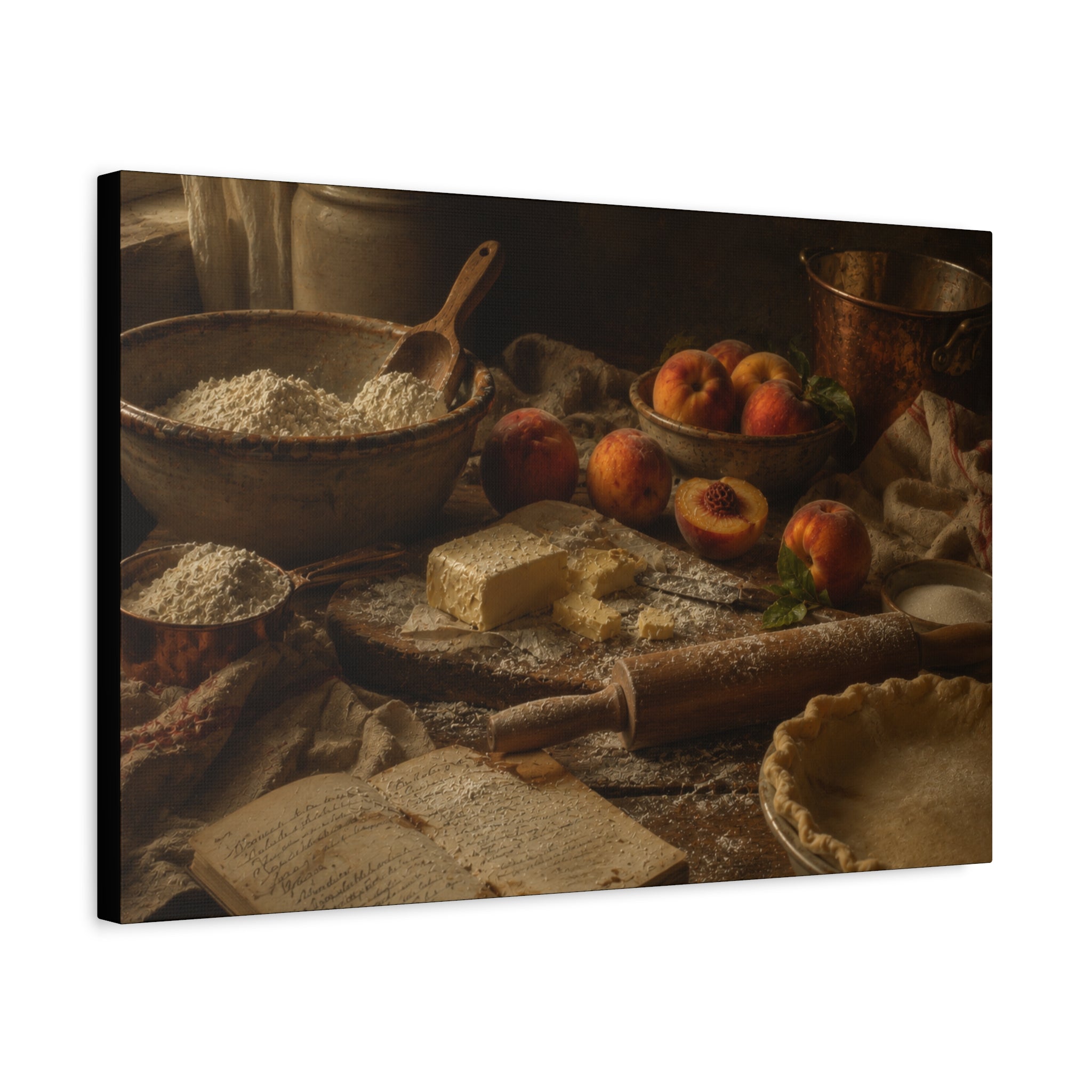 The Heirloom Collection Stretched Canvas - The Baker's Table (Summer Harvest IV of V)