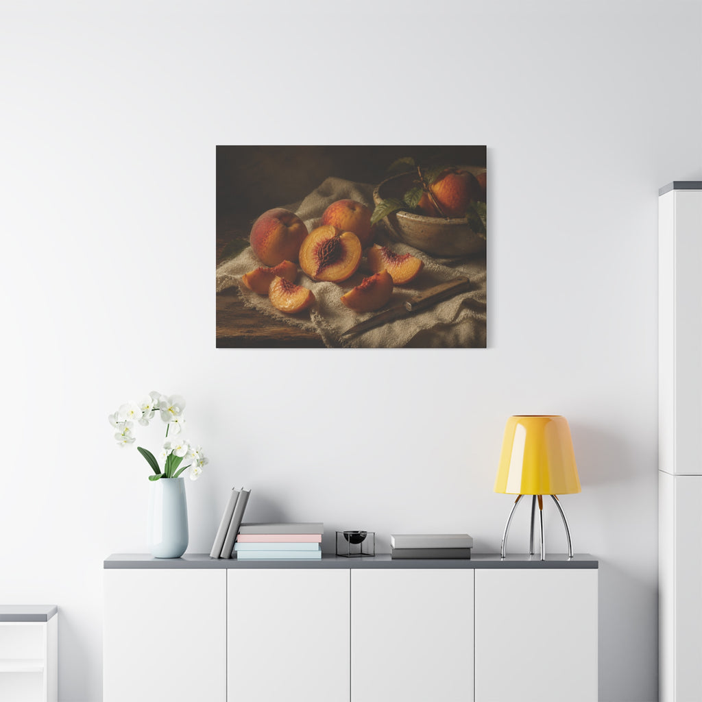 The Heirloom Collection Stretched Canvas - Stone and Sweetness (Summer Harvest III of V)