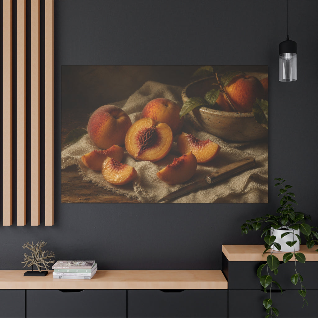 The Heirloom Collection Stretched Canvas - Stone and Sweetness (Summer Harvest III of V)