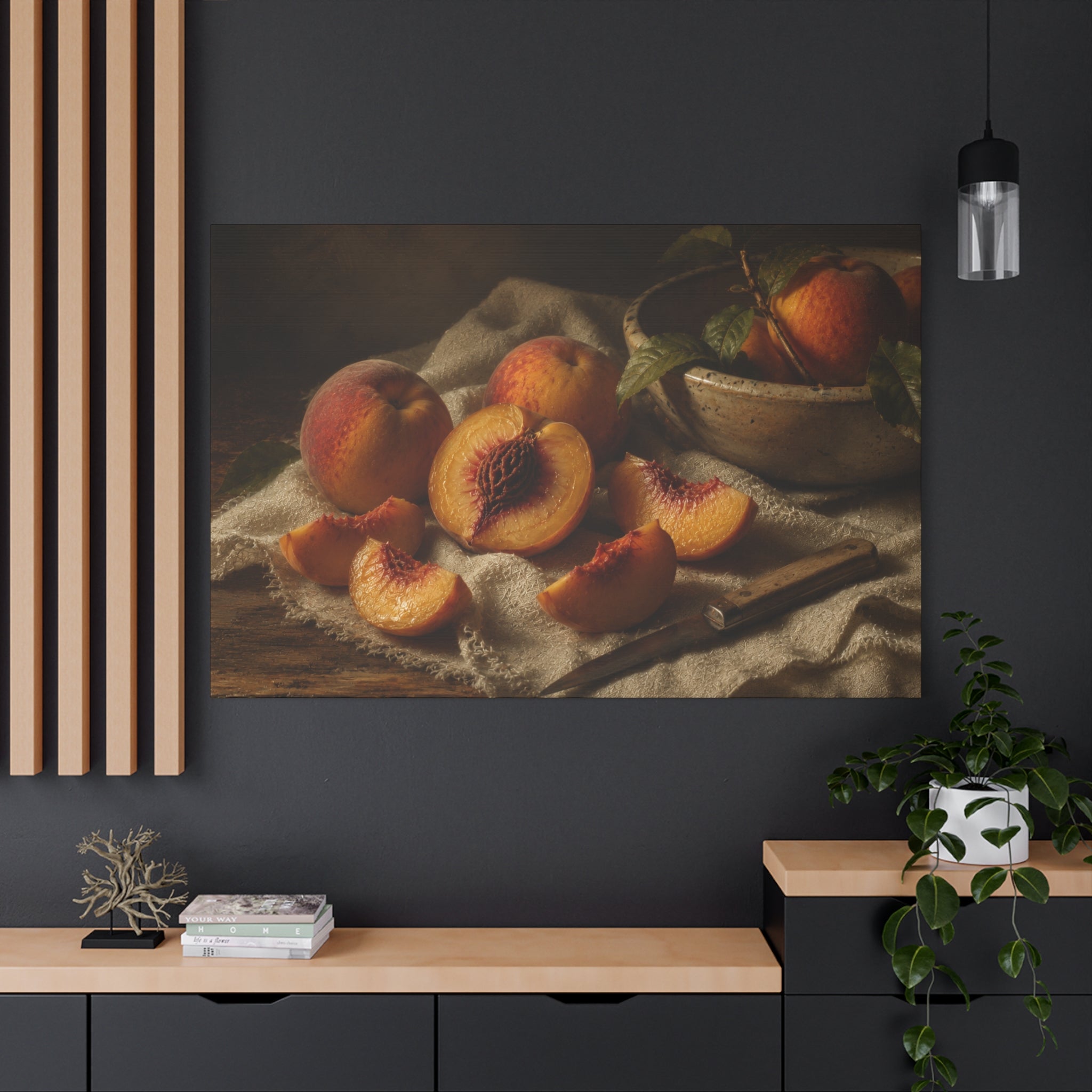 The Heirloom Collection Stretched Canvas - Stone and Sweetness (Summer Harvest III of V)