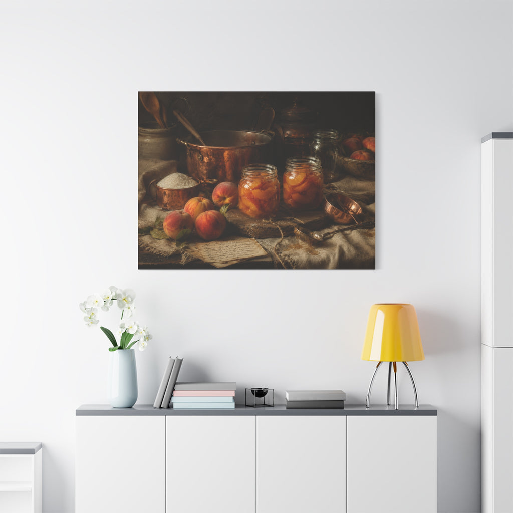 The Heirloom Collection Stretched Canvas - Morning Preserves (Summer Harvest II of V)