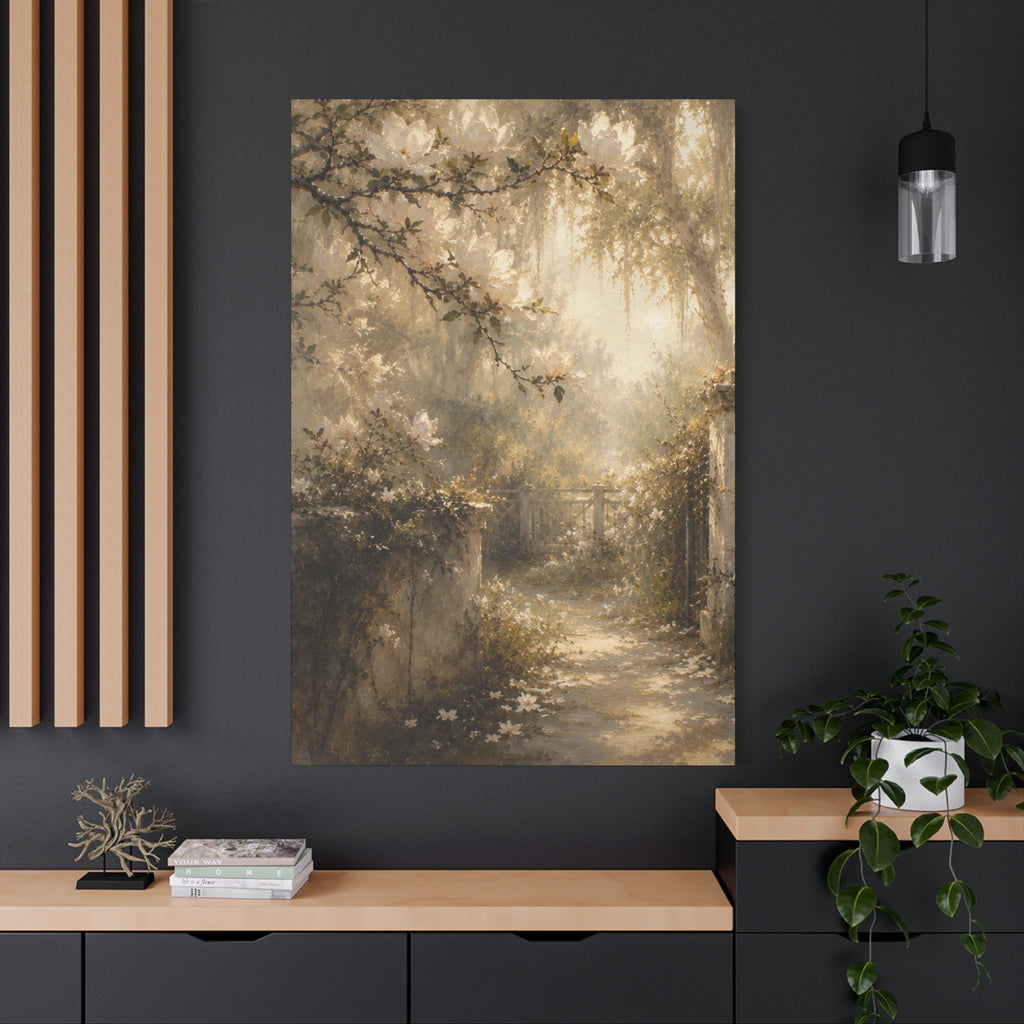 The Magnolia Collection Stretched Canvas - "Garden Revere" (Whispers of Spring III of V)