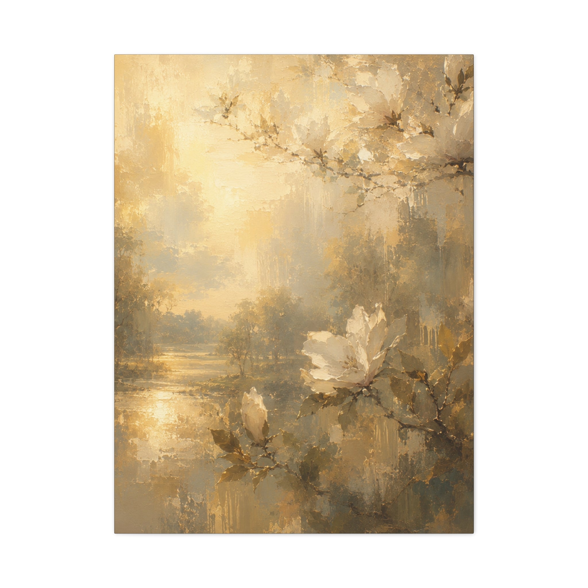 The Magnolia Collection Stretched Canvas - "Where Light Rests" (Whispers of Spring IV of V)