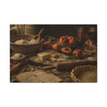 The Heirloom Collection Stretched Canvas - The Baker's Table (Summer Harvest IV of V)