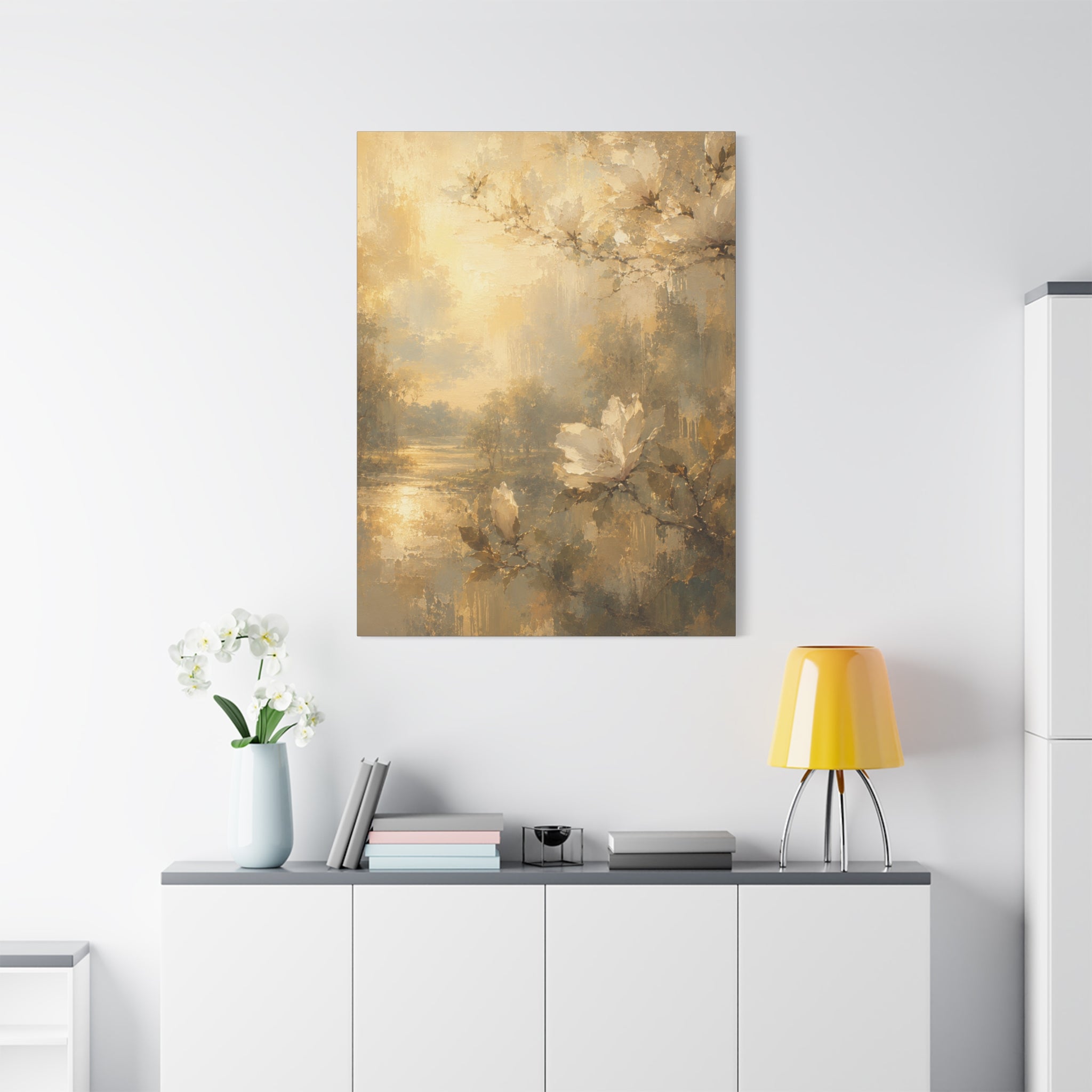 The Magnolia Collection Stretched Canvas - "Where Light Rests" (Whispers of Spring IV of V)